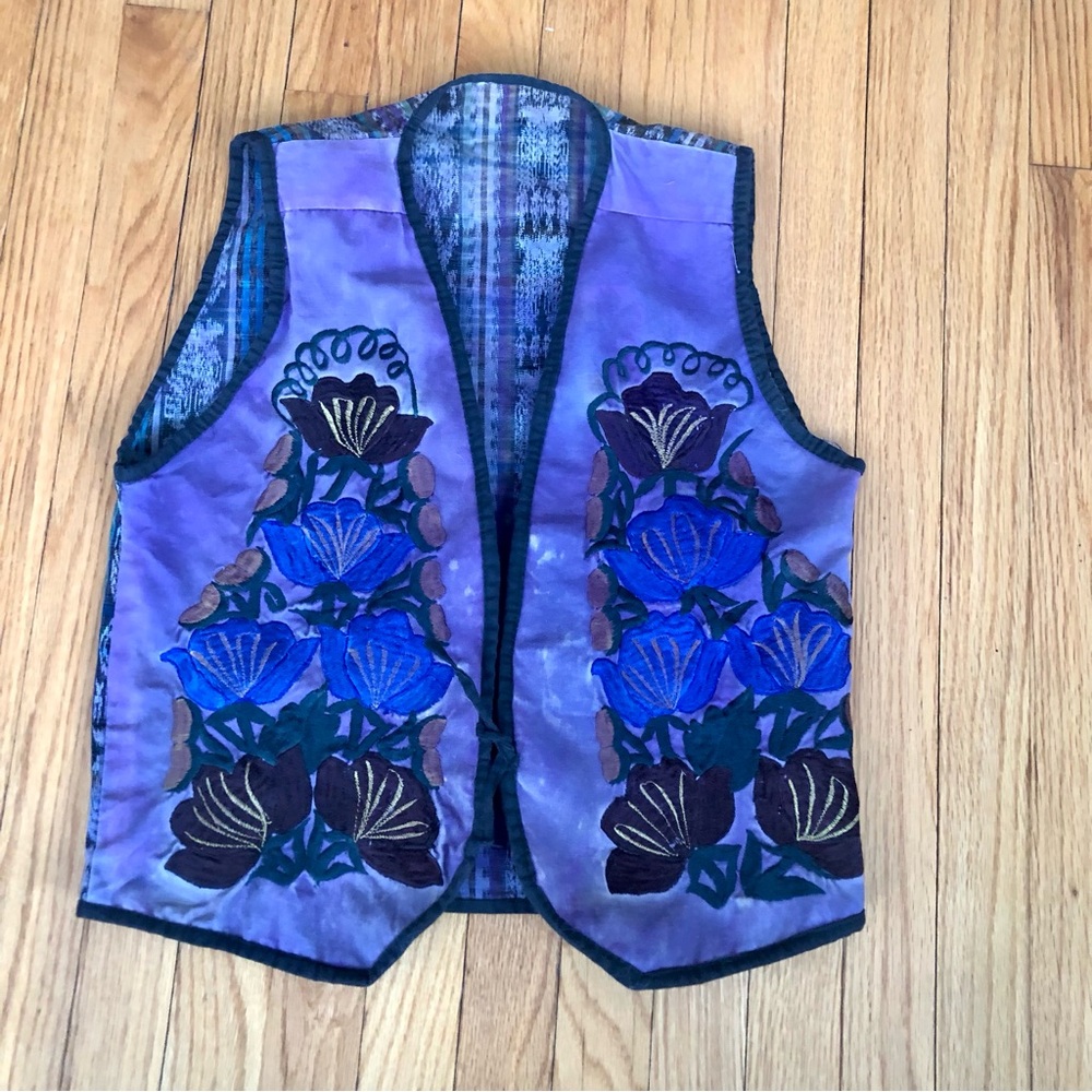 Vintage El Huarache #embroidered waste coat or vest